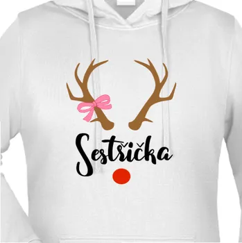 Dámská mikina Mikina Vánoce | Mikina Sobí ségra