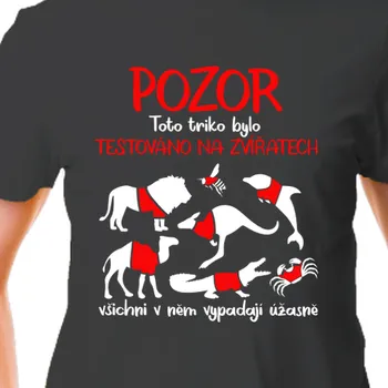 Pánské tričko Tričko Psi | Triko Testováno na zvířatech