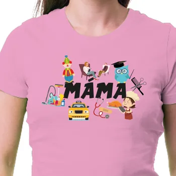 Dámské tričko Tričko Pro maminky | Triko Máma - práce všeho druhu