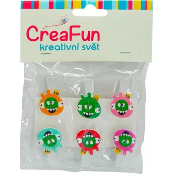 Magnetická kreslící tabulka Svorka-pták, 6ks