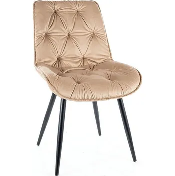 Jídelní židle Casarredo Jídelní čalouněná židle CHEERS II velvet béžová/černá