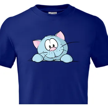 Tričko Kočky | Dětské tričko Modrá kočka