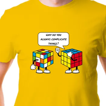 Pánské tričko Tričko Vtipná | Pánské tričko Rubikova kostka