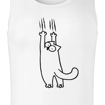 Pánské tílko Tílko Kočky | Tílko Simon's cat