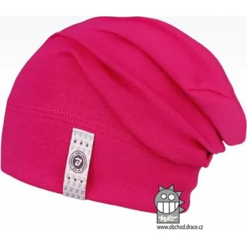Čepice Dráče Dětská bavlněná čepice Spadlá Alan 05 - malinová, 54-56