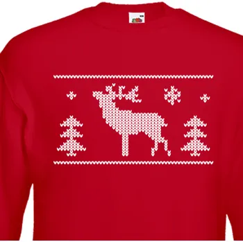 Pánská mikina Mikina Vánoce | Vánoční mikina se sobem