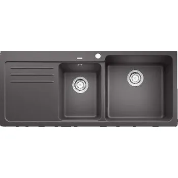 Granitový dřez Blanco Naya 8 - Silgranitový dřez, 116x50 cm, šedá skála 525780