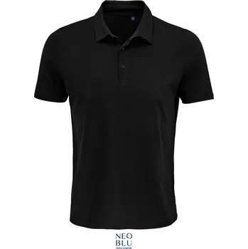 Pánské tričko NEOBLU Polokošile Octave Men, žerzejová, krátký rukáv, pánská COT243572n1105-deep black 2XL Černá deep