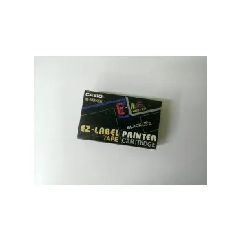 Pásek do tiskárny Casio IR-18BKG1 originální páska do tiskárny štítků - černý podklad / zlaté písmo, 18mm