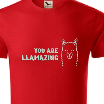 Pánské tričko Organická trička Humor | Organické tričko You are Llamazing