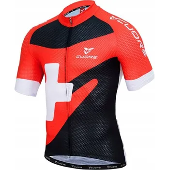 ŠVÝCARSKÉ CYKLISTICKÉ TRIČKO PRODYŠNÉ TEAMOVÉ Cuore Silver Race vel.