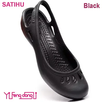 Dámské baleríny Dámské protiskluzové baleríny EVA materiál (11 barevných variant) Barva: Černá, Velikost: 39 (W8)