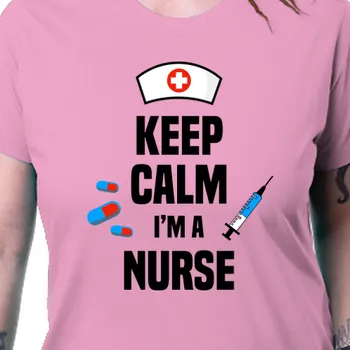 Dámské tričko Tričko Zdravotní sestry | Tričko Nurse - keep calm