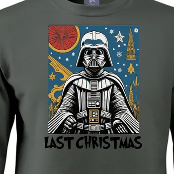 Pánská mikina Mikina Vánoce | Mikina Star wars Last christmas