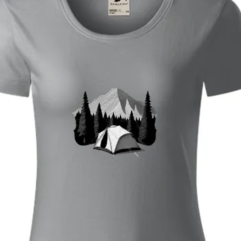 Dámské tričko Organická trička Cestování | Cestovatelské triko pro kempařku