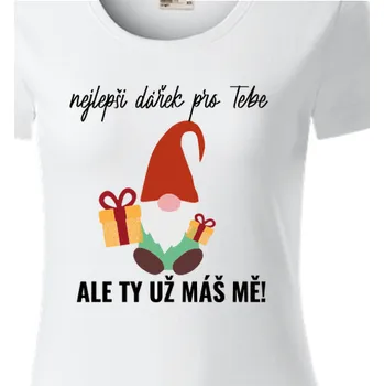 Dámské tričko Organická trička Vánoce | Bio dámské vánoční tričko pro páry