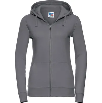 pracovní mikina Russell Mikina s kapucí Authentic 266F na zip, dámská COT10266F25301-convoy grey S Šedá convoy
