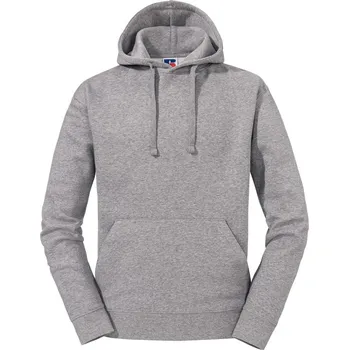 pracovní mikina Russell Mikina s kapucí Authentic 265M, pánská COT10265Mzk505-sport heath 2XL Melír šedá