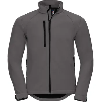 pracovní bunda Russell Bunda 140M, softshellová, pánská COT10140M49313-titanium 3XL Šedá titanium