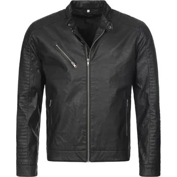 pracovní bunda Stedman Bunda Biker Jacket Men, motorkářská, pánská COT05525005905-black opal 2XL Černý opál