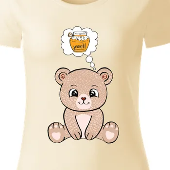 Dámské tričko Organická trička Pro páry | Bio párové triko Medvěd