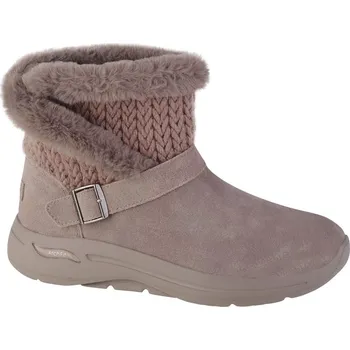 Dámská treková obuv Béžové dámské boty Skechers Go Walk Arch Fit - True Embrace 144422-DKTP Velikost: 36