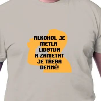 Pánské tričko Tričko  Akce | Tričko Alkohol metla lidstva