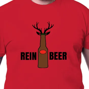 Pánské tričko Tričko Vánoce | Tričko Rein-Beer