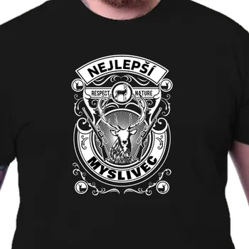 Tričko Myslivci | Tričko Nejlepší myslivec světlý design