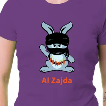 Dámské tričko Tričko Zvířata | Dámské triko Králík ekoteroristou