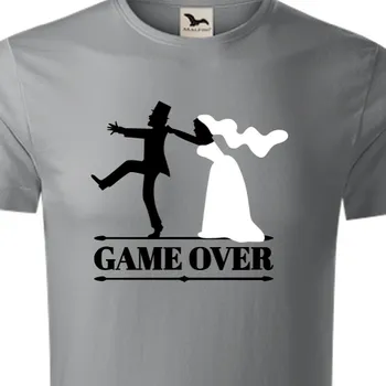 Pánské tričko Organická trička Rozlučka se svobodou | Pánské organické tričko Game over