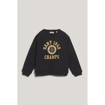 Dívčí oblečení MIKINA GANT 1949 RAGLAN C-NECK EVENING BLUE