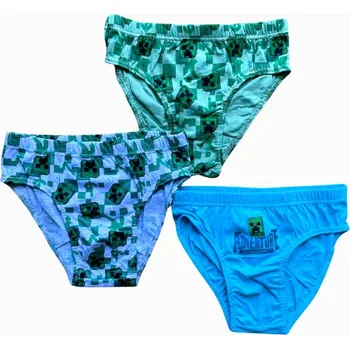 Dívčí spodní prádlo Minecraft SADA 3 KS SLIPY MINECRAFT, vel. 12 Velikost: 12