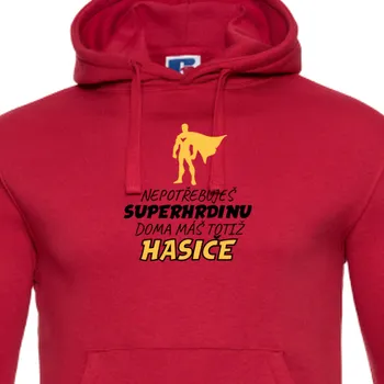 Pánská mikina Mikina Hasiči | Mikina Hasič hrdina