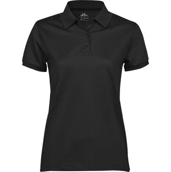 Pánská móda TeeJays Polokošile Polo piqué Club 7001, krátký rukáv, dámské COT18700100202-black M Černá