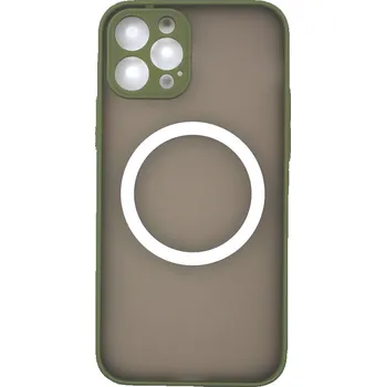 MagSafe silikonový kryt pro iPhone 14 Pro - Zelený