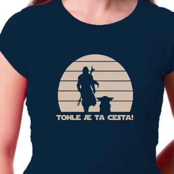 Dámské tričko Tričko Filmy a seriály | Dámské tričko Mandalorian