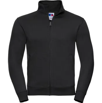 pracovní mikina Russell Mikina 267M Authentic na zip, pánská COT10267M00213-black 3XL Černá