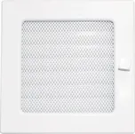 Haco Lakovaná krbová mřížka s rámečkem a síťovinou uzaviratelná 170x170 bílá