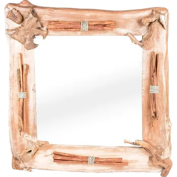 Zrcadlo DEOKORK Teakové zrcadlo