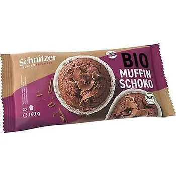 Trvanlivě pečivo Schnitzer - Muffiny tmavá čokoláda 2x Muffin Dark Choco bez lepku 140g