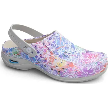 Dámské pantofle Pracovní pantofle Nursing Care BERLIM s páskem - barevná fantazie velikost Nursing Unisex: 39