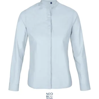 Pánská košile NEOBLU Halenka Bart Women, popelínová, dlouhý rukáv, dámská COT243787l7102-soft blue M Modrá světlá
