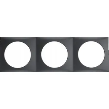 Elektrická zásuvka Berker trojitý Rámeček šedý