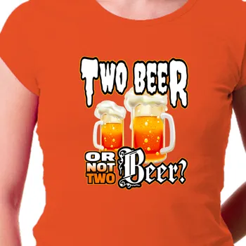 Dámské tričko Tričko Alkohol | Dámské pivní tričko Two Beer