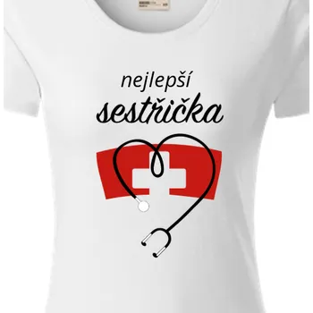 Dámské tričko Organická trička Zdravotní sestry | Organické tričko Nejlepší sestřička
