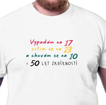 Pánské tričko Vyrobsitričko.cz bílé XL