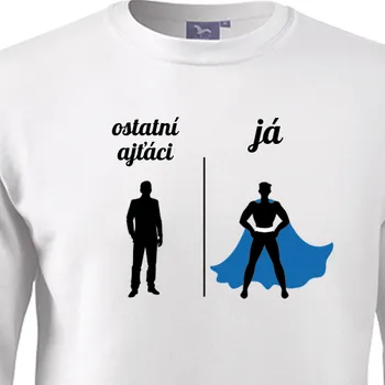 Pánská mikina Mikina IT | Mikina Ajťák Hrdina