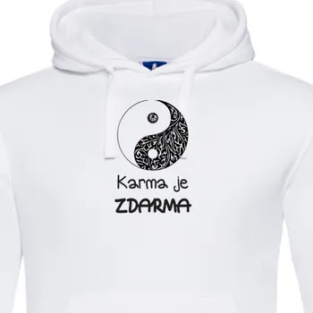 Pánská mikina Mikina Vtipná | Mikina Karma je zdarma