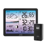 JVD Černá barevná rádiem řízená meteorologická stanice JVD RB3566.1 meteo